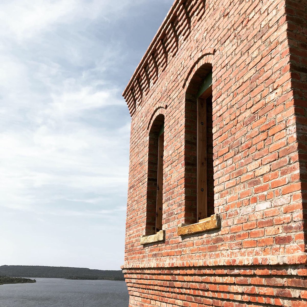 Brick by brick, the old-world way—no veneers, no shortcuts, just solid masonry doing what it does best. 
Built to stand the test of time (and Oklahoma weather), which is more than we can say for most things these days.