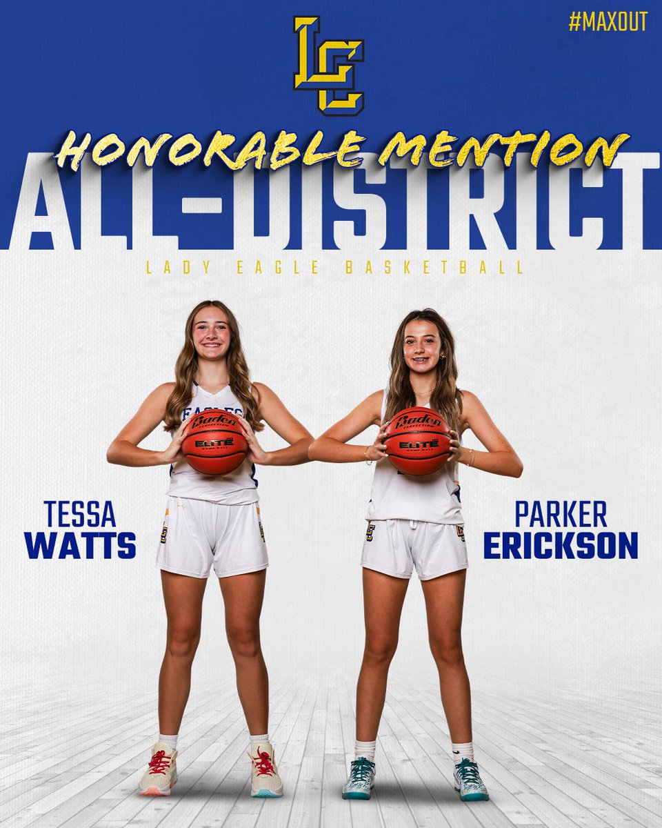Lubbock Christian Lady Eagle Basketball (@lbkchrgrlbball) on Twitter photo Congratulations to Tessa and Parker! Wishing you both continued success on the court—#BrightFuture
All-District Honorable Mention!
<a href="/CoachCrow_LCHS/">Brad Crow</a> <a href="/LCHSEagles/">LC Athletic Department</a>
<a href="/pchristy11/">Pete Christy</a> Congratulations to Tessa and Parker! Wishing you both continued success on the court—#BrightFuture
All-District Honorable Mention!
<a href="/CoachCrow_LCHS/">Brad Crow</a> <a href="/LCHSEagles/">LC Athletic Department</a>
<a href="/pchristy11/">Pete Christy</a>