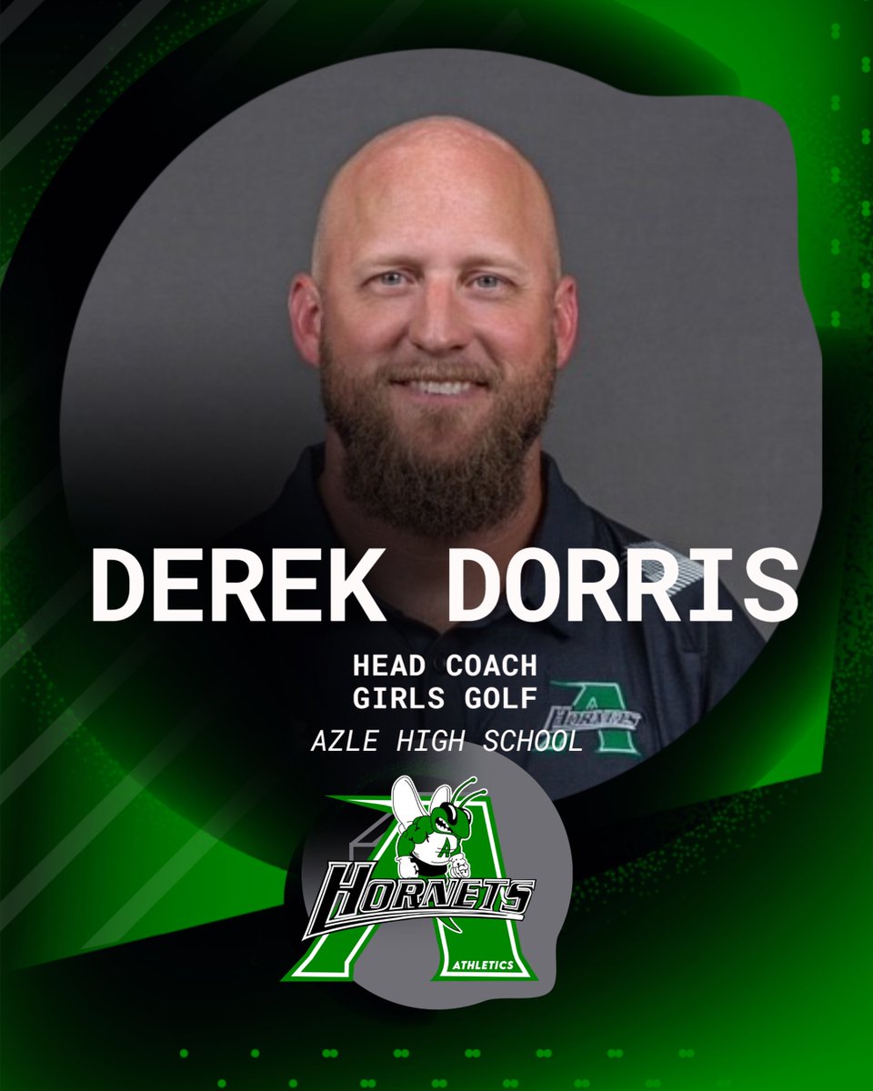 azleathletics's tweet image. Congratulations to Coach Derek Dorris on being named @AzleHigh's new Head Girls @AzleGolf  coach for the 2025-2026 School Year!! 

#HornetsInAction #WeAreAzle
