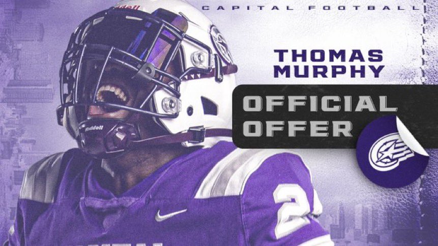 Thomas Murphy (@12thomasmurphy) on Twitter photo After a great conversation with coach <a href="/Coachcalexander/">Charles Alexander</a> I am blessed to say I have received my 5th offer from Capital University! #AGTG After a great conversation with coach <a href="/Coachcalexander/">Charles Alexander</a> I am blessed to say I have received my 5th offer from Capital University! #AGTG