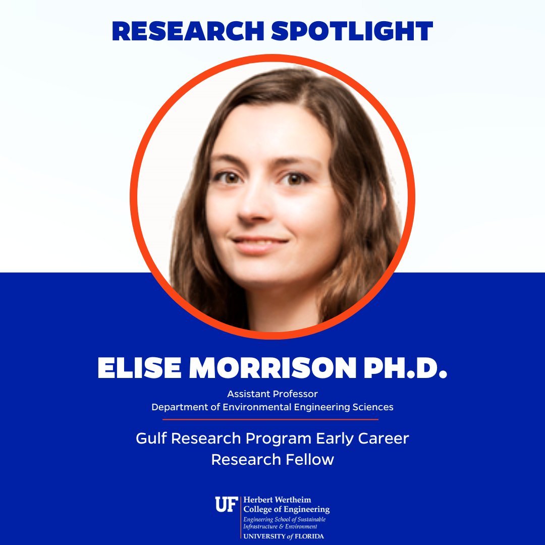 essie_uf's tweet image. Assistant Professor Elise Morrison, Ph.D., was awarded the Gulf Research Program Early-Career Research Fellowship by NASEM. She aims to advance solutions to protect Gulf ecosystems and communities from climate change.
Read more here: ccs.eng.ufl.edu/marc-hensel-an…