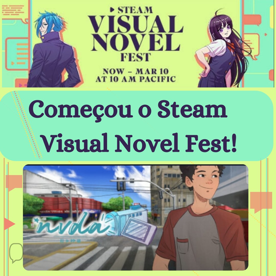StudioKrakenRN's tweet photo. Começou a Steam Visual Novel Fest! 🌟
E o NVDA está em promoção, com precinhos especiais!
A oportunidade perfeita pra jogar!
Não perca tempo! A promoção vai até dia 10! 🔥

#visualnovel #steam #releasethekraken #games #🐙 https://t.co/ufN25D6HzH