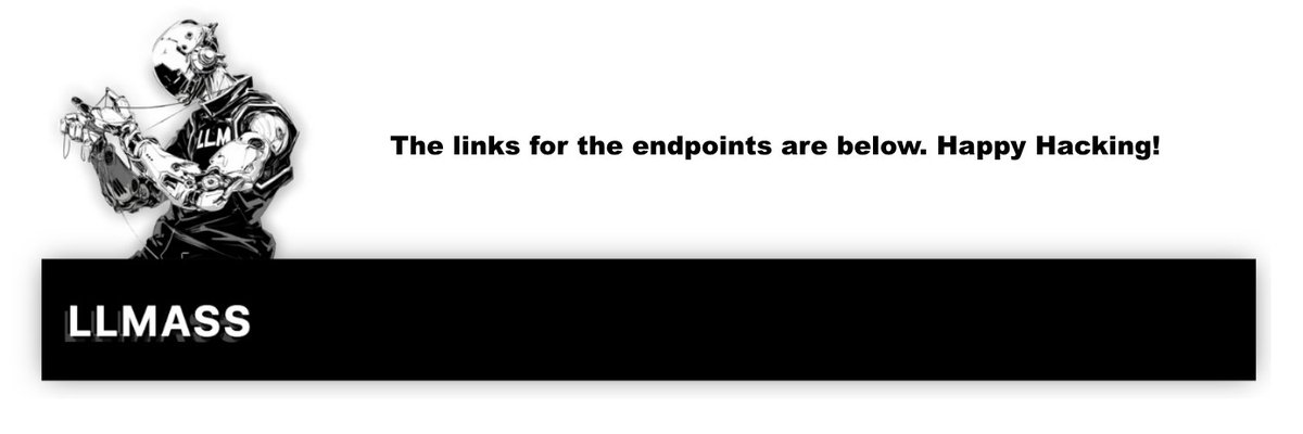 I’m thrilled to announce that my AI-powered hacking project, LLMASS, which I used to get RCE on a host, has reached v1! I’ve got something exciting for you: a set of test endpoints ready to be explored and exploited! 👇

These endpoints reset hourly and the more this post is