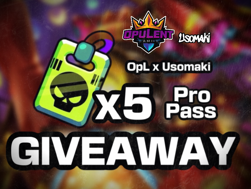🎁BRAWL STARS PRO PASS GIVEAWAY X5!!🎁

Choosing 5 Winners! 💎

🚨RULES:
- Follow <a href="/UsomakiGG/">OpL Usomaki</a> 
- Follow <a href="/OpuLentGamingX/">OpL | OpuLent Gaming</a> 
- Like &amp; Repost ♻️❤️

Winners will be picked &amp; posted on March 16th!! Goodluck 🤝🏆
#BrawlStars #ProPass #BrawlStarsGiveaway #ProPassGiveaway