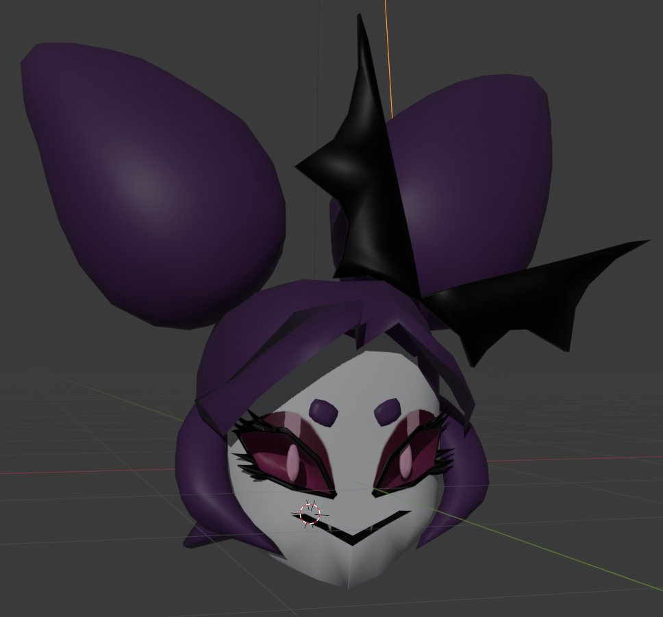 Jacks_Shacks's tweet photo. Ive modeled a head of my  oc Vampy and plopped it onto a custom imp body made by Miz #vrchat #3DModeling  #oc https://t.co/Ub8kriUFUo