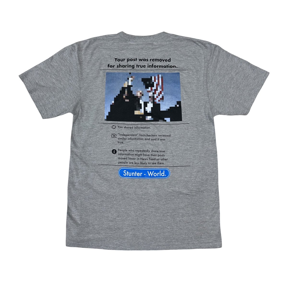 stuntonemtv's tweet photo. Stunter World: “FREEDOM OF SPEECH” T-Shirt 3/7/25 https://t.co/ax5ElRF96t