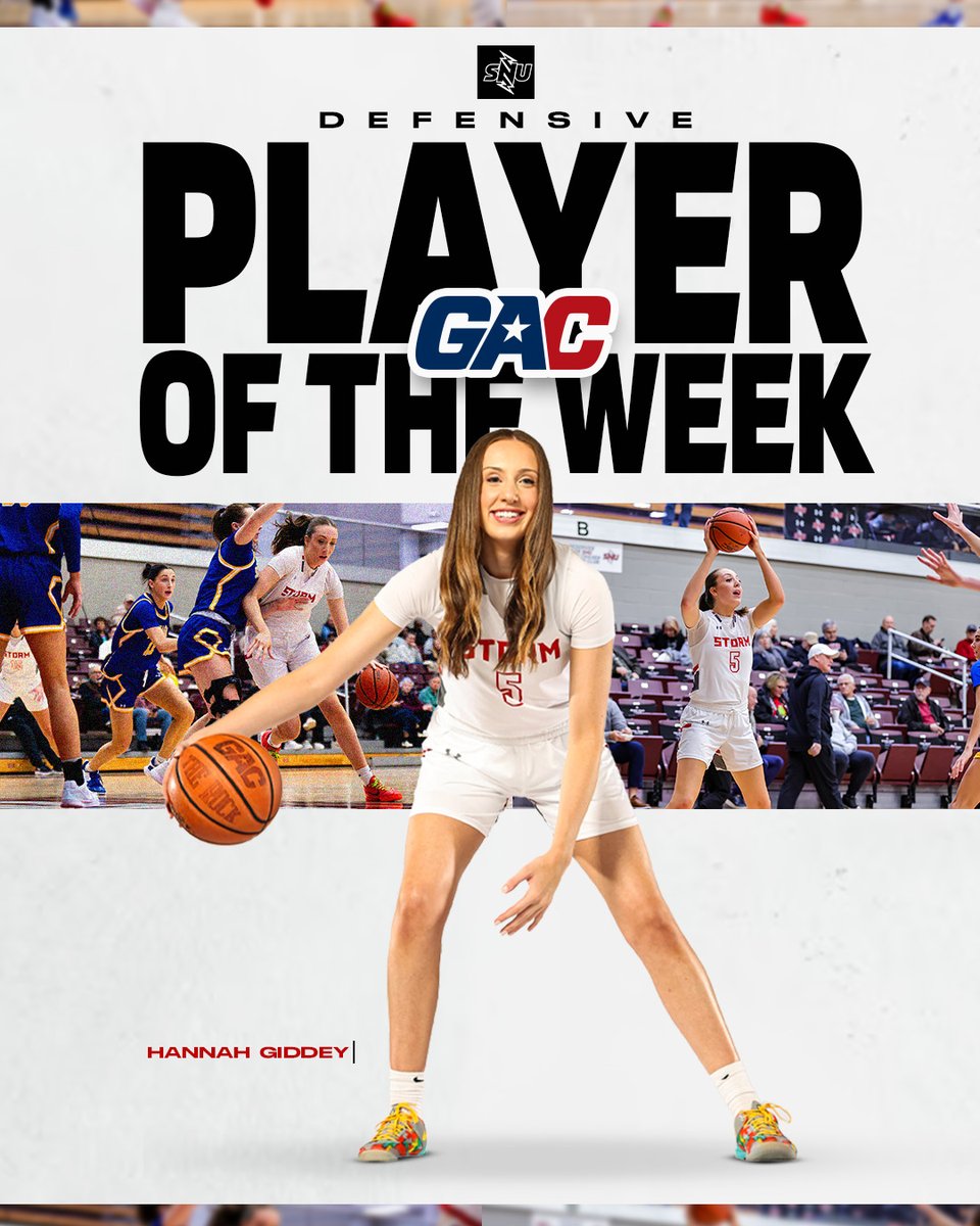 SNU Athletics (@snuathletics) on Twitter photo ๐๐๐ง'๐ญ ๐๐๐ญ ๐๐๐ฌ๐ญ ๐๐ข๐๐๐๐ฒ ๐ช
<a href="/SNUwbb/">SNU Women's Basketball</a>'s Hannah Giddey earns ๐๐๐ ๐๐๐๐๐ง๐ฌ๐ข๐ฏ๐ ๐๐ฅ๐๐ฒ๐๐ซ ๐จ๐ ๐ญ๐ก๐ ๐๐๐๐ค after she notched a career high of 19 rebounds and 4 steals.
๐๐ง๐ ๐๐๐ฌ๐ญ ๐๐ข๐ฆ๐ ๐๐ฌ ๐๐ก๐ ๐๐๐๐๐ ๐
๐จ๐ซ ๐๐ก๐ ๐!
#BoltsUpโก๏ธ ๐๐๐ง'๐ญ ๐๐๐ญ ๐๐๐ฌ๐ญ ๐๐ข๐๐๐๐ฒ ๐ช
<a href="/SNUwbb/">SNU Women's Basketball</a>'s Hannah Giddey earns ๐๐๐ ๐๐๐๐๐ง๐ฌ๐ข๐ฏ๐ ๐๐ฅ๐๐ฒ๐๐ซ ๐จ๐ ๐ญ๐ก๐ ๐๐๐๐ค after she notched a career high of 19 rebounds and 4 steals.
๐๐ง๐ ๐๐๐ฌ๐ญ ๐๐ข๐ฆ๐ ๐๐ฌ ๐๐ก๐ ๐๐๐๐๐ ๐
๐จ๐ซ ๐๐ก๐ ๐!
#BoltsUpโก๏ธ