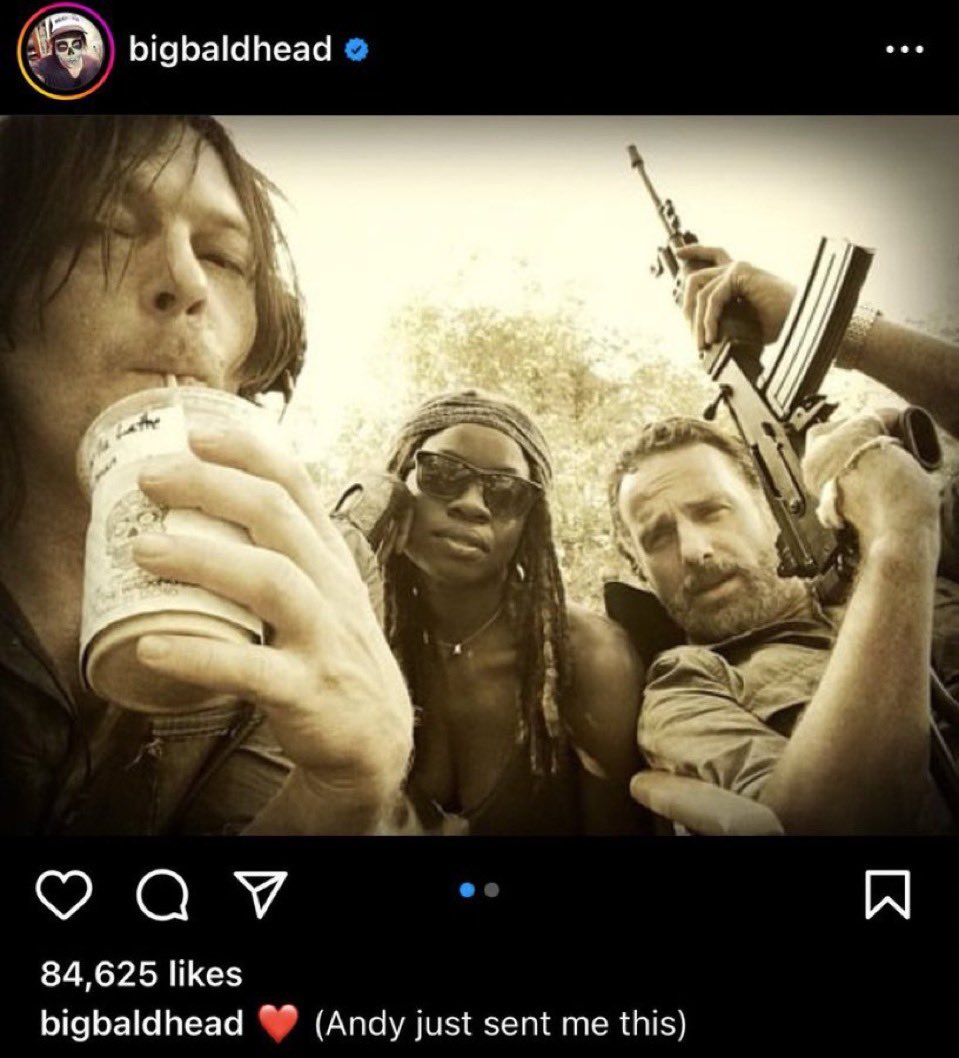 SantaBae90's tweet image. Ask Norman Reedus who the holy trinity is 🤭 #TheBigThree #TWD 
📸 Norman Reedus IG.
