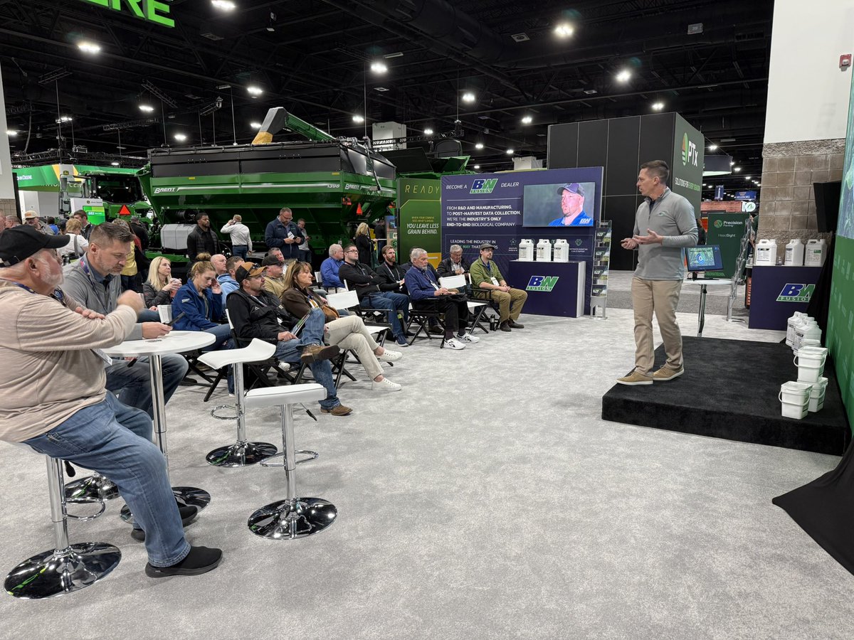 bw_fusion's tweet image. Day ✌️ at #CommodityClassic is 🔥! Catch Greg McClure breaking down our game-changing #planterbox treatment at 4PM—then stick around for happy hour. Booth 4356. Don’t miss it! 🍻 #Classic25 #agronomy