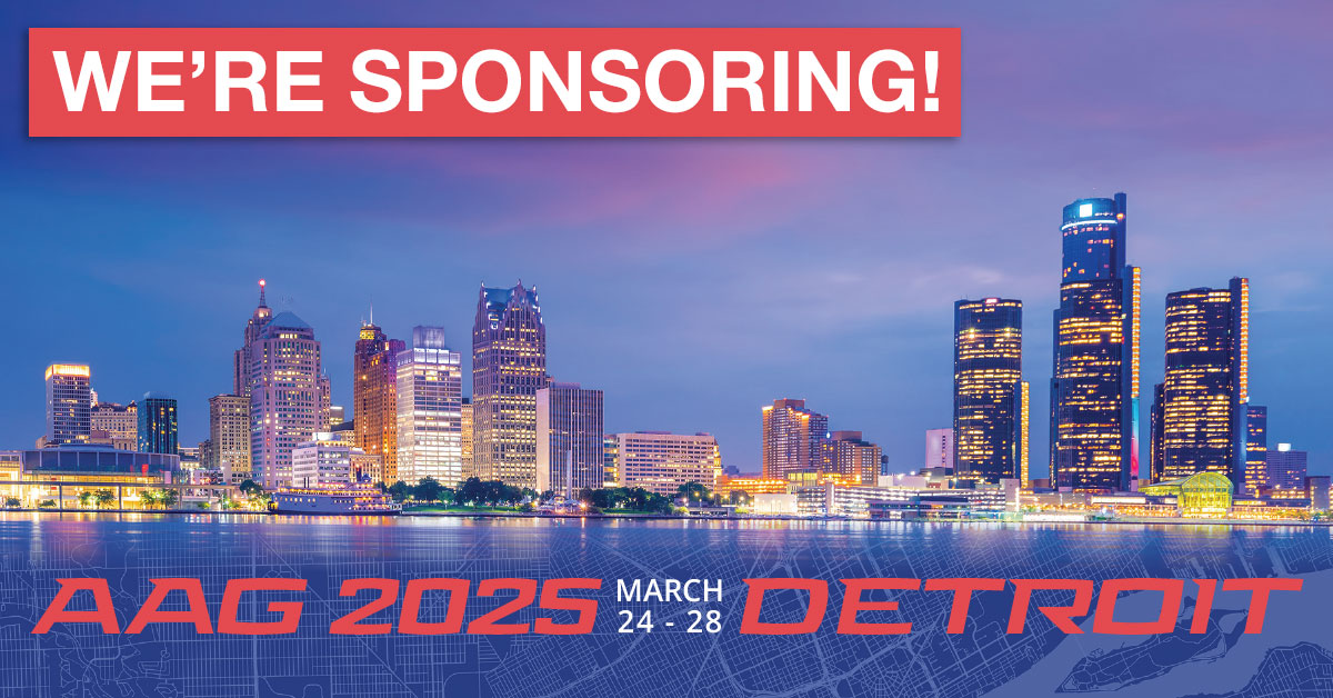 See you in Detroit for AAG!