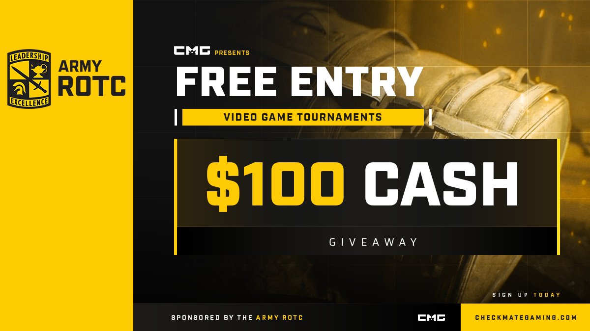 Who needs CMG Cash for their Balance?

Retweet &amp; Reply CMG Username 

Ends Sunday 8PM EST  

checkmategaming.com