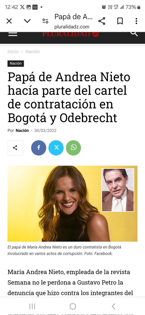 rijab2015's tweet photo. @MAndreaNieto Vergüenza, usted tan corrupta igual o peor que la rata de su papá. https://t.co/5OJo71fKZE
