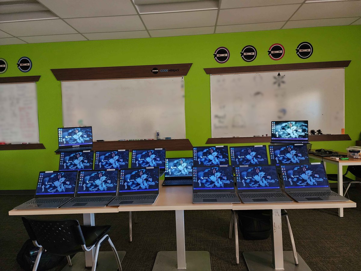 ravendevteam's tweet image. Code Ninjas Tulsa, in South Tulsa, Oklahoma, uses Talon on their laptops!
Massive thanks to Code Ninjas Tulsa and the owner, Prakash Subramaniam. This is an awesome photo that we will remember always.
We hope to see your students succeed in their future coding careers!