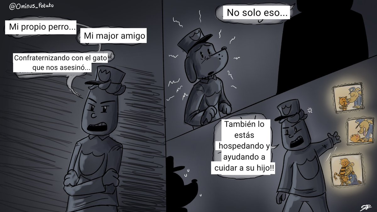 Ominus_Potato's tweet image. Dog Man’s mal sueño - versión en español (1/2)

¡¡Por fin llegó el desamor!! Aquí está mi contribución :D

#dogman #dogmanmovie #comic #angst #detey #dogmanxpetey #dogmanfanart #officerknight #fanart #peteythecat