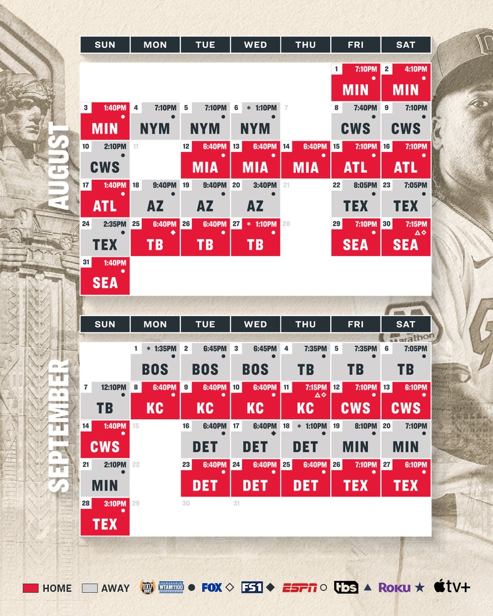 CleGuardians's tweet photo. Regular season is right around The Corner 👏

Announcing our finalized 2025 regular season game times and broadcast schedule.

#ForTheLand https://t.co/mpIdLhzsRT