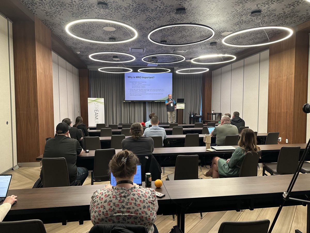 _ABSGroup's tweet image. Proud to represent ABS Consulting's #Reliability team at the #Streamline #AssetManagementUser Conference 2025! Great connecting with @Hexagon #EAM pros! Highlight: Tim Gilmer’s talk on #MRO strategies to cut costs, reduce risks &amp;amp; optimize assets. bit.ly/4hY7dfK