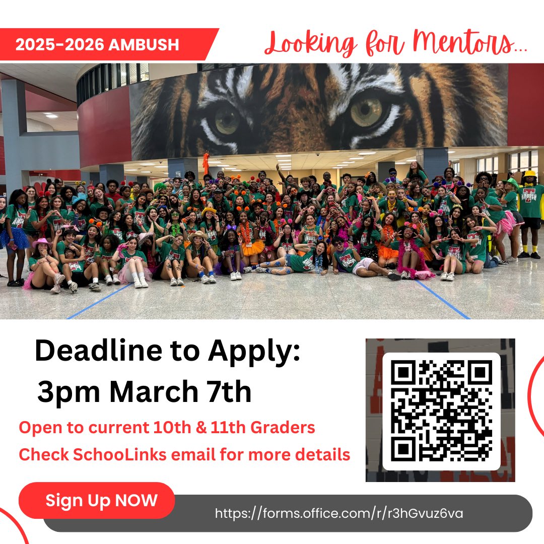 Please remember you only have until 3pm on Friday to apply! Show initiative and apply early!
