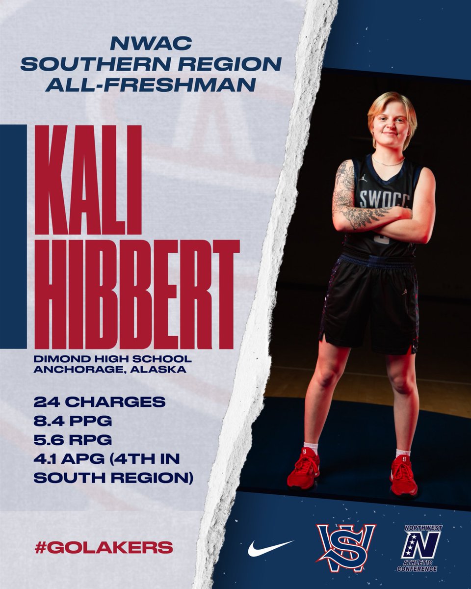 🔥SOUTHERN REGION ALL-FRESHMAN TEAM🔥

Congratulations to Bree Turner and Kali Hibbert for being named to the Southern Region All-Freshman team. Great year for both of these freshman. Go Lakers! 

#GoLakers #swocc #swoccwbb #thelakernation