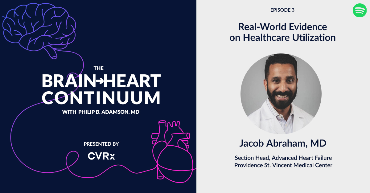 CVRx_Barostim's tweet photo. Tune in to hear @Abraham_Jacob and Philip Adamson, MD discuss their perspectives on a newly published retrospective analysis, using the Premier Healthcare Database (PHD), which demonstrates a large and significant reduction in hospital visits and length of stay in #Barostim patients with #heartfailure and reduced ejection fraction.1,2 

Listen now: https://t.co/lhedzZZ4qG 

ISI: https://t.co/liZTZoesgM

1. Abraham J, et al. Real-world analysis of healthcare utilization with baroreflex activation therapy for heart failure, JCard Fail 2025 (online ahead of print). 2. Hospital length-of-stay was compared 12 months pre-implant and 12 ± 3 months post-implant; p<0.05 for length-of-stay