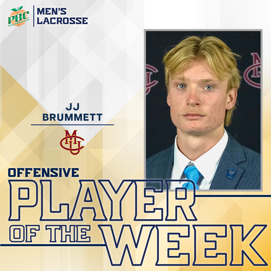RMAC Sports (@rmac_sports) on Twitter photo Peach Belt Conference / Rocky Mountain Division
Men's Lacrosse Offensive Player of the Week!
<a href="/COMesa_MLax/">Colorado Mesa Men’s Lacrosse</a> senior attacker JJ Brummett!
#PBCDominant x #EverythingElevated Peach Belt Conference / Rocky Mountain Division
Men's Lacrosse Offensive Player of the Week!
<a href="/COMesa_MLax/">Colorado Mesa Men’s Lacrosse</a> senior attacker JJ Brummett!
#PBCDominant x #EverythingElevated