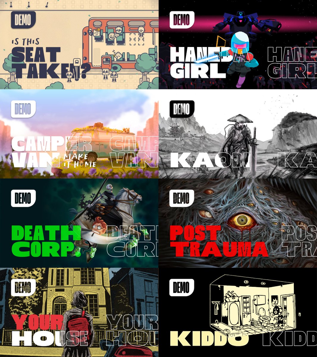 Un total de 8 demos españolas jugadas en este #SteamNextFest 🇪🇸

Están todas subidas al canal 👀