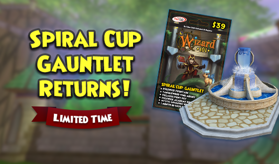 Wizard101's tweet photo. Delve into the magic of Wysteria once more! 🌱

Now through Sunday, March 9th, you can get the Spiral Cup Gauntlet in the online cart! Don't miss your chance to get this throwback bundle! https://t.co/JHlQUWHTjz #Wizard101 https://t.co/duFyKwTrHq