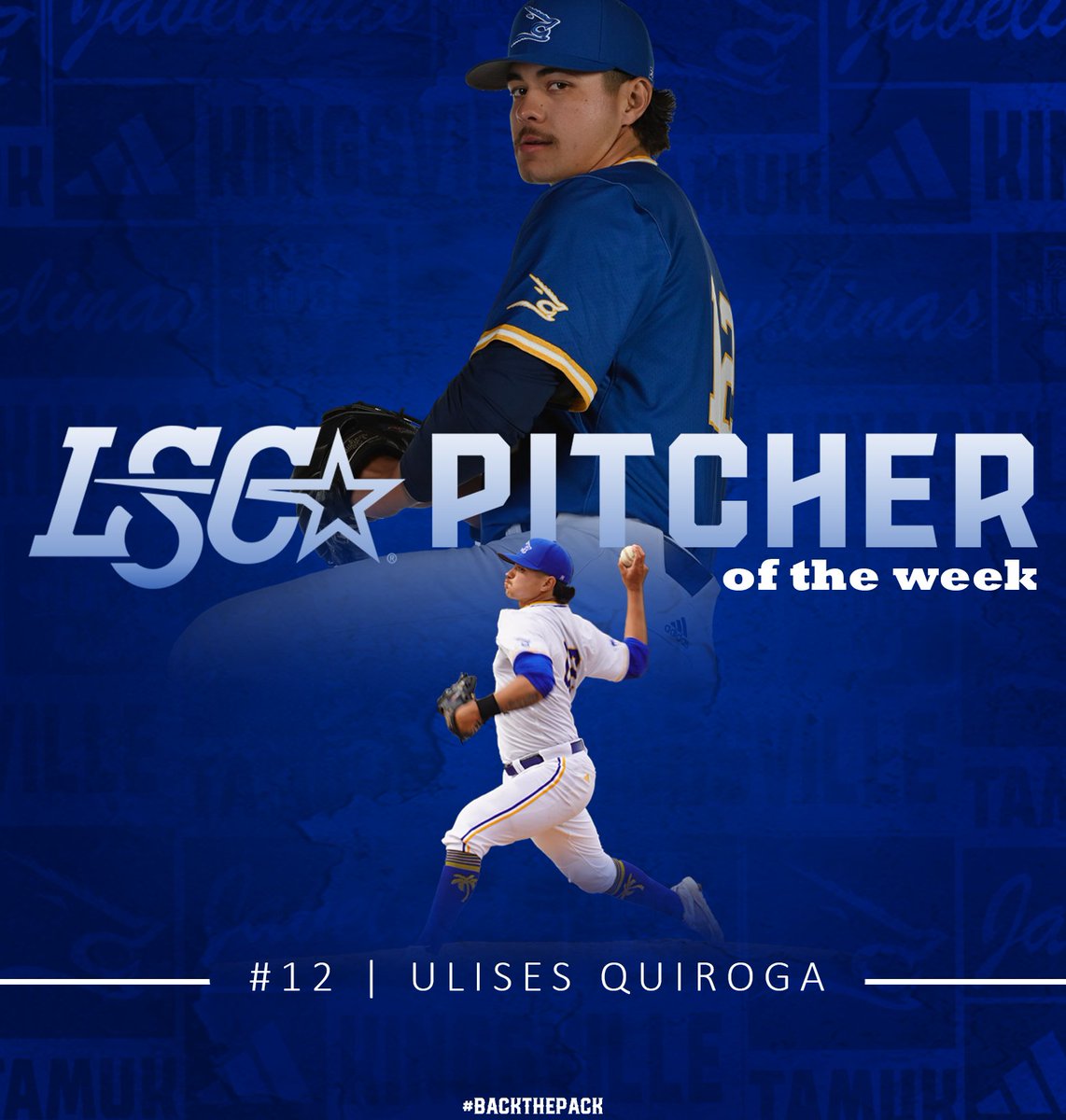 #BackThePack (@javelinabsb) on Twitter photo It's Uli's world, we just live in it 🌎
Ulises Quiroga earns <a href="/LoneStarConf/">Lone Star Conference</a> Pitcher of the Week after throwing a LSC-best 13 strikeouts in a shutout win over Sul Ross!
#BackthePack <a href="/FloCollegeBSB/">FloCollege | Baseball</a> It's Uli's world, we just live in it 🌎
Ulises Quiroga earns <a href="/LoneStarConf/">Lone Star Conference</a> Pitcher of the Week after throwing a LSC-best 13 strikeouts in a shutout win over Sul Ross!
#BackthePack <a href="/FloCollegeBSB/">FloCollege | Baseball</a>