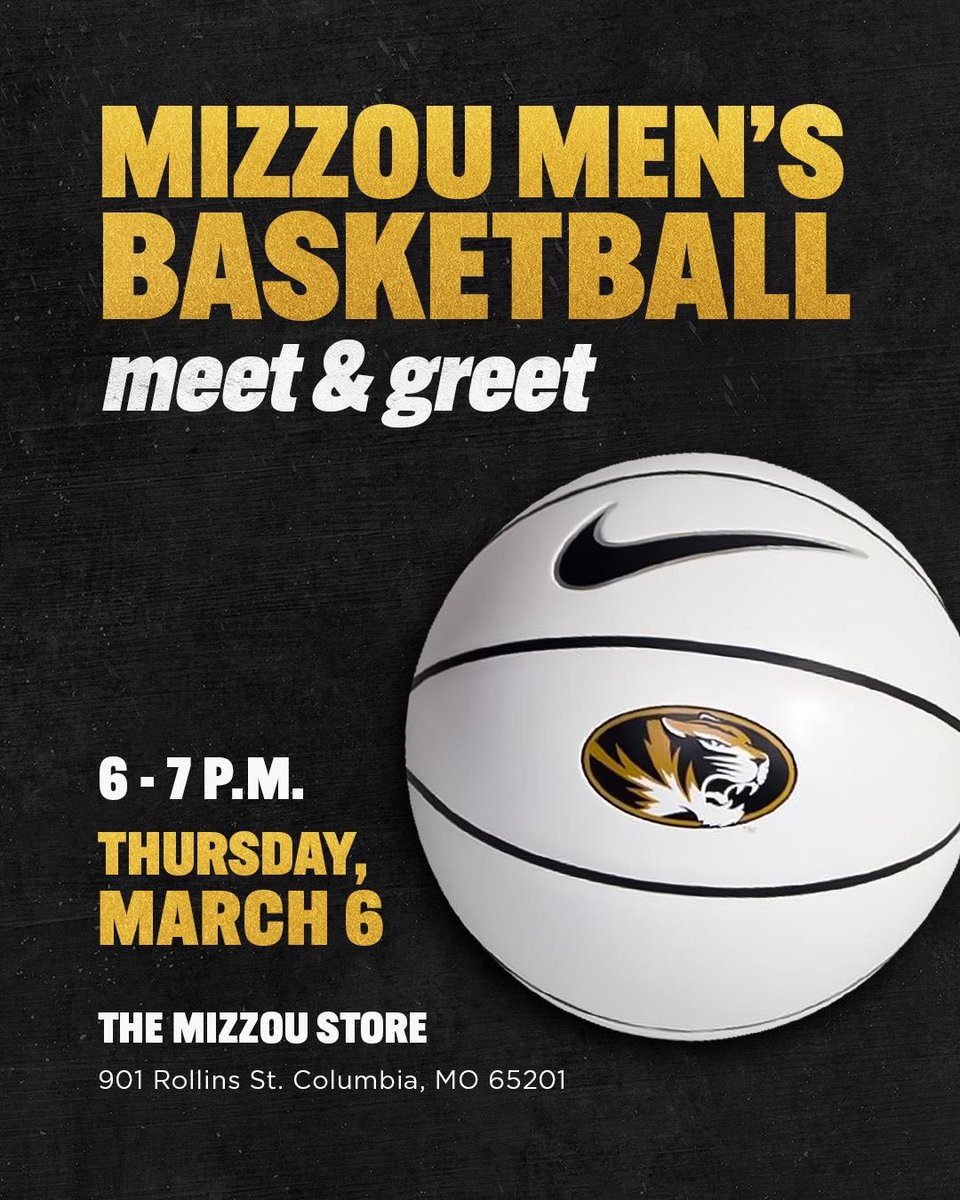 Fans, pull up!🏀🔥 @themizzoustore is the place to be on March 6 from 6-7p.m.!
Autographs. Photos &amp; exclusive discounts - don’t miss out! #MIZ #ETTB @everytruetiger