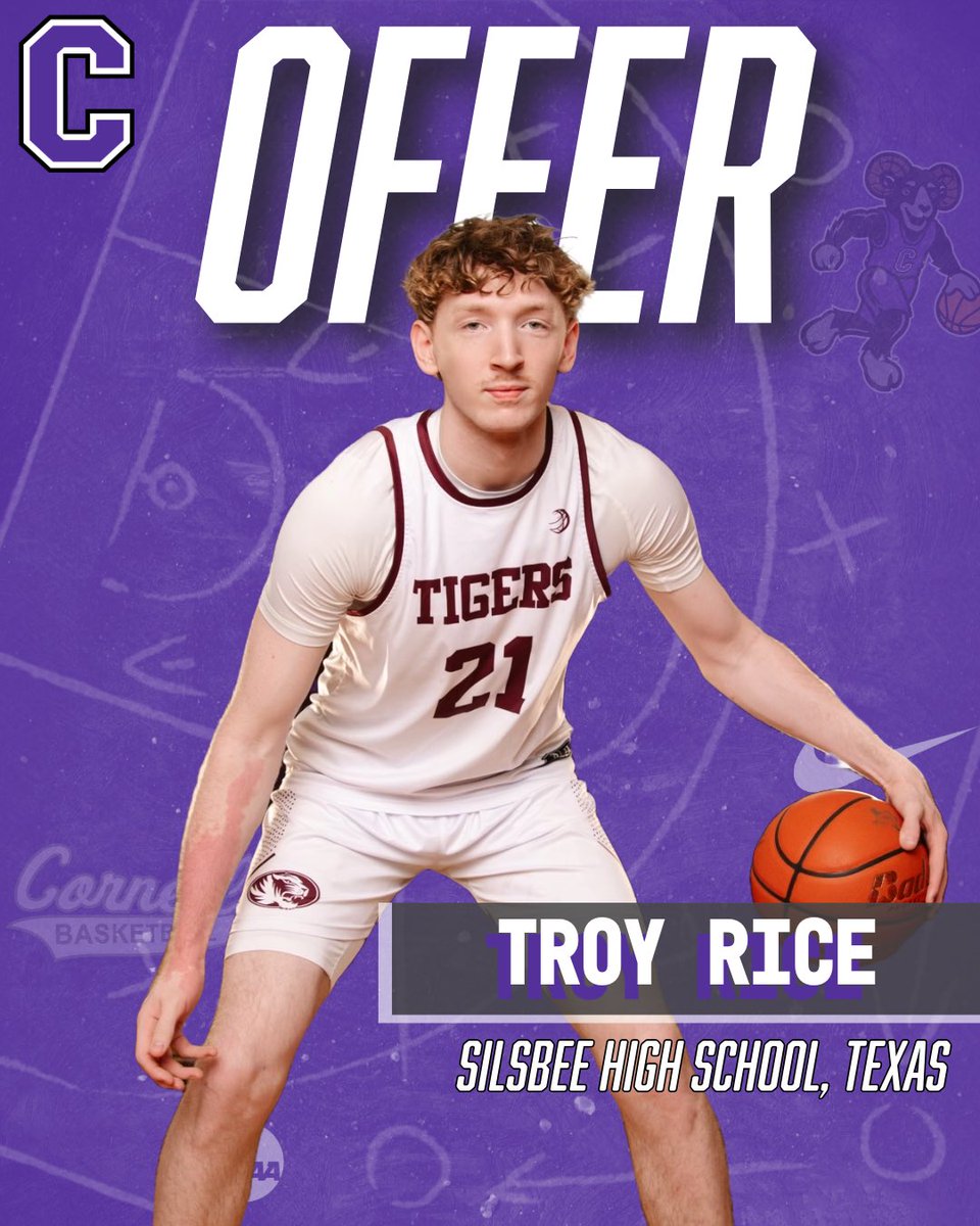 After a great talk with <a href="/CoachSchlabaugh/">Dave Schlabaugh</a>, I’m proud to announce that I’ve received an offer from <a href="/CornellRamsMBB/">Cornell College Men’s Basketball</a>!! <a href="/zschla3/">Zach Schlabaugh</a> #AGTG