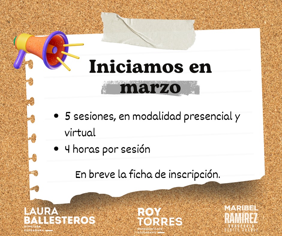 ¡Conoce como mejorar tu colonia!

Se parte del Taller sobre Presupuesto Participativo, te acompañaremos durante todo el proceso.

¡Participa y contribuye con tu comunidad!

#ConcejalaMC🧡
#SeguimosEnMovimiento
#LaFuerzaNaranja