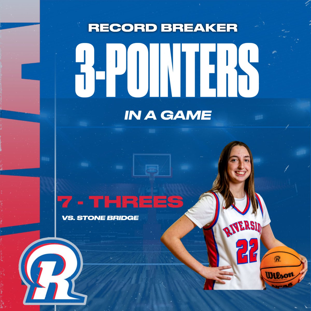 Congratulations <a href="/BreanneBlubaugh/">Breanne Blubaugh</a> on a new single game record in three's!  New name on the record board, making history! <a href="/RVHSRamsSports/">Riverside Athletics</a> <a href="/RiversideLCPS/">Riverside HS</a> <a href="/LoCoSports/">LoCoSports</a> <a href="/novahoopsCom/">Novahoops.com</a>