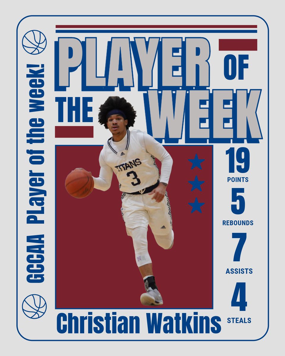 Edited•19s
cgtcathletics
Shoutout to one of our Titans, Christian Watkins, for being named GCAA Player of the Week! 🏀🔥 Over the last three games, he’s averaged 19 points, 5 rebounds, 7 assists, and 4 steals! Keep shining and congrats Christian! #LeadTheCharge #cgtctitans
