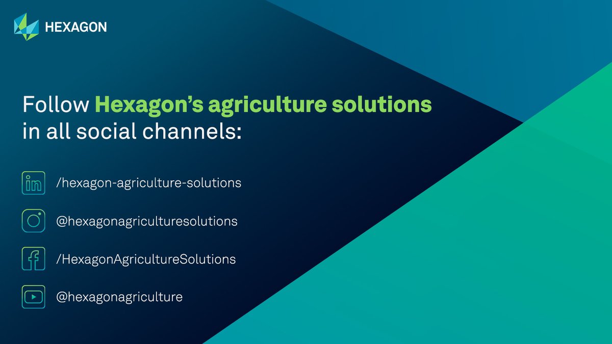 Are you following us on other social media platforms yet? Stay informed on the latest in positioning, autonomy, and machine control in agriculture! 

LinkedIn hxgn.biz/3Et0LhZ  
Instagram hxgn.biz/412x9ks  
Facebook hxgn.biz/3Q3CstE