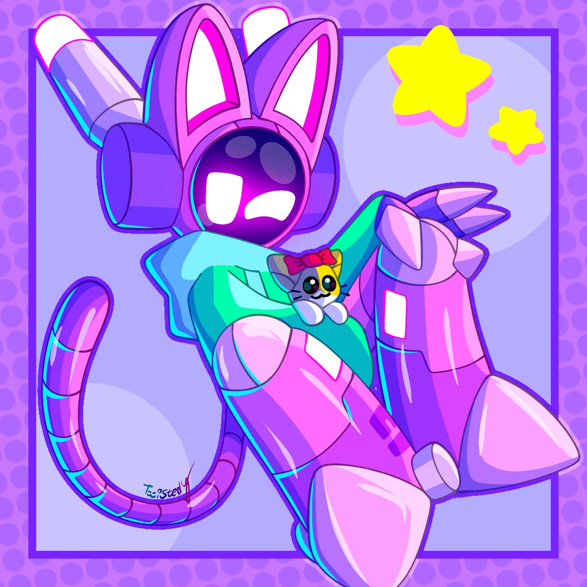yTwist3d's tweet image. Protector of the kitties.

#art #robotart #ocartist #robotoc
