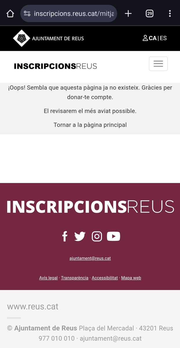 moleriin's tweet photo. Hola @reus_cat 
¡Oops!➡️Ep!
Donar-te compte➡️Adonar-te'n 
El revisarem➡️ Ho revisarem

Així ens va amb el #català https://t.co/9zrK2UdFKo