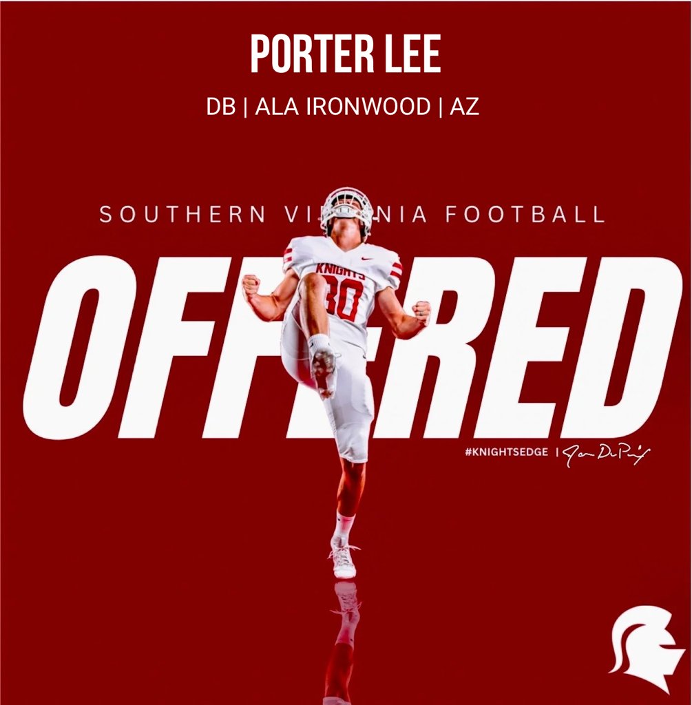 Super excited for our All-Region Sr. Corner Porter Lee on getting his first offer to play collegiate football! <a href="/ALAIW_Athletics/">ALA-Ironwood Athletics</a>