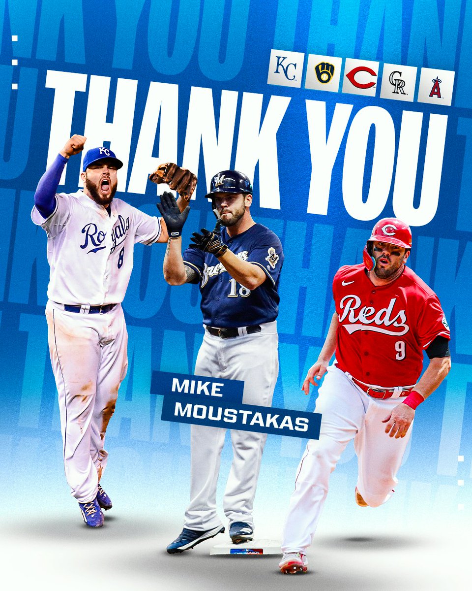 MLB (@mlb) on Twitter photo Mike Moustakas has retired after 13 seasons, three All-Star selections, and a 2015 #WorldSeries championship with the <a href="/Royals/">Kansas City Royals</a>.
The team will sign Moustakas to a ceremonial one-day contract on May 31, allowing the former All-Star third baseman to retire with Kansas City. Mike Moustakas has retired after 13 seasons, three All-Star selections, and a 2015 #WorldSeries championship with the <a href="/Royals/">Kansas City Royals</a>.
The team will sign Moustakas to a ceremonial one-day contract on May 31, allowing the former All-Star third baseman to retire with Kansas City.