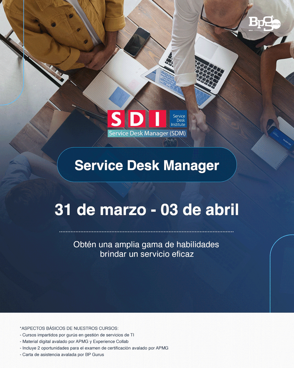 Este mes conviértete en un gurú y avanza en tu carrera profesional para posicionarte mejor en la industria de #TI e #ITSM, ¡contáctanos! ➡ 56 2157 4674 o info@bpgurus.com #CapacitaciónParaElFuturo #capacitacionprofesional #capacitacion