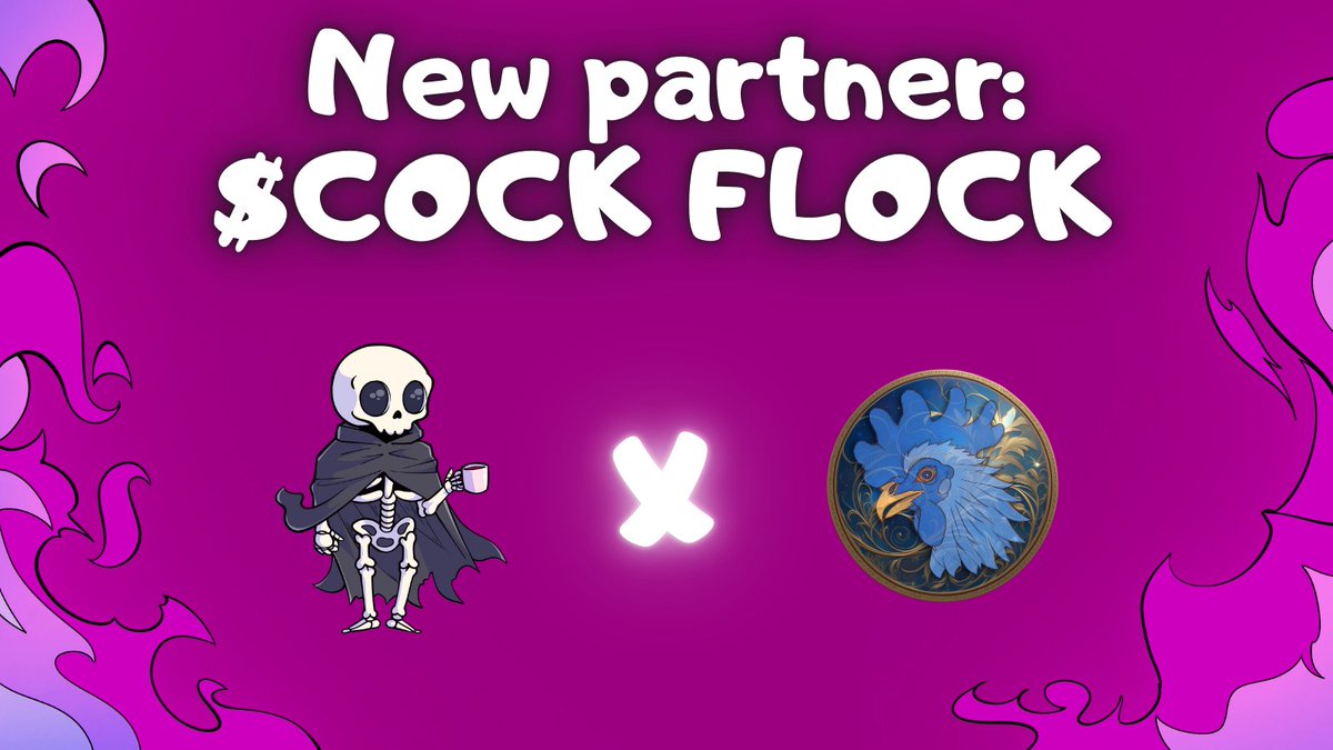 🐔New Partner: <a href="/CockCoin_ADA/">COCK 🐓</a> !
The Flock joins the communities who will get $SKULLY a airdrop!!!! Get into the Arena and fight for your share!

Get Skullysh: $SKULLY presale March 05. 19:00 UTC is nearly here!
