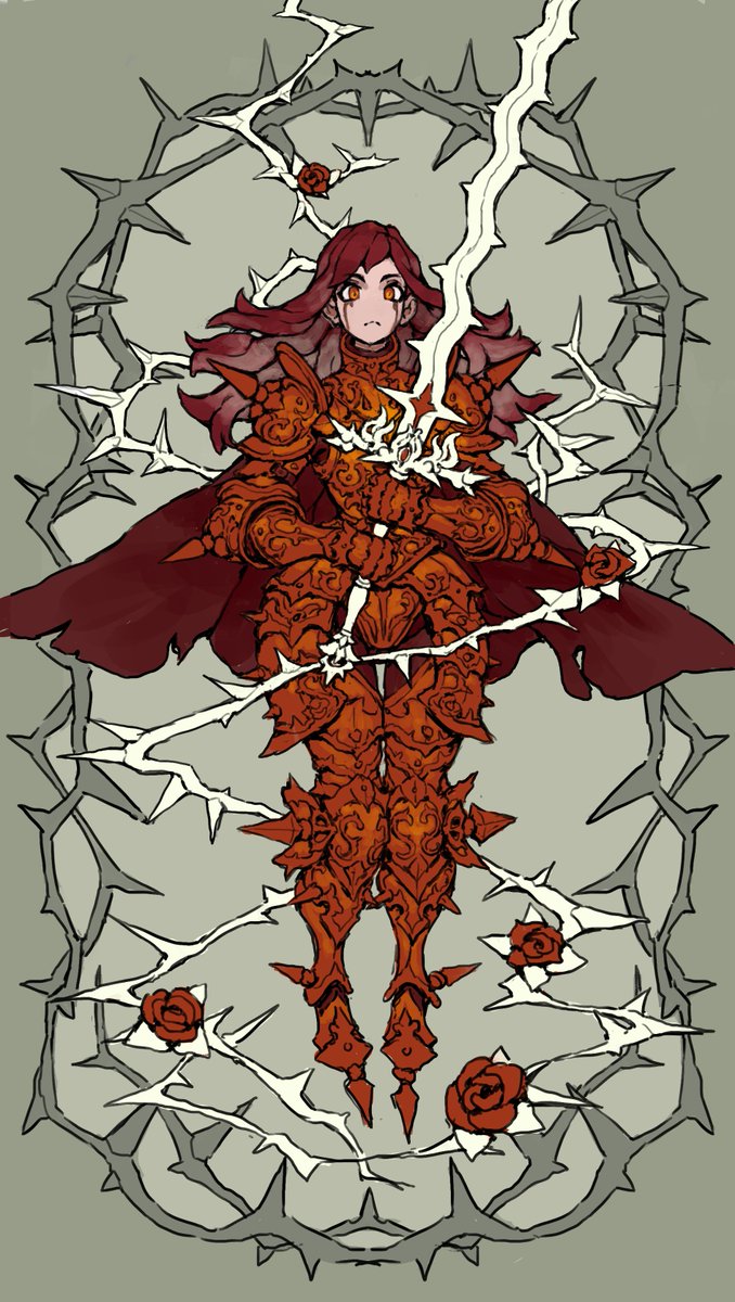 nrcgray's tweet photo. Lady of Thorns Lineart: https://t.co/lXZNDv564h