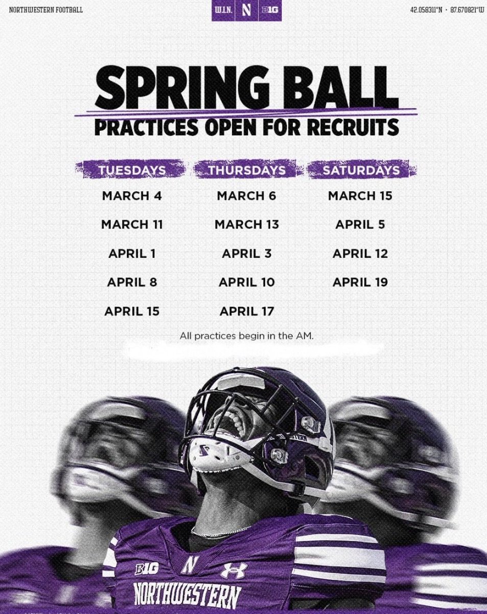 Head down grinding all spring, now it's time to ball! The spring schedule is set! #GoCats 🟣⚪