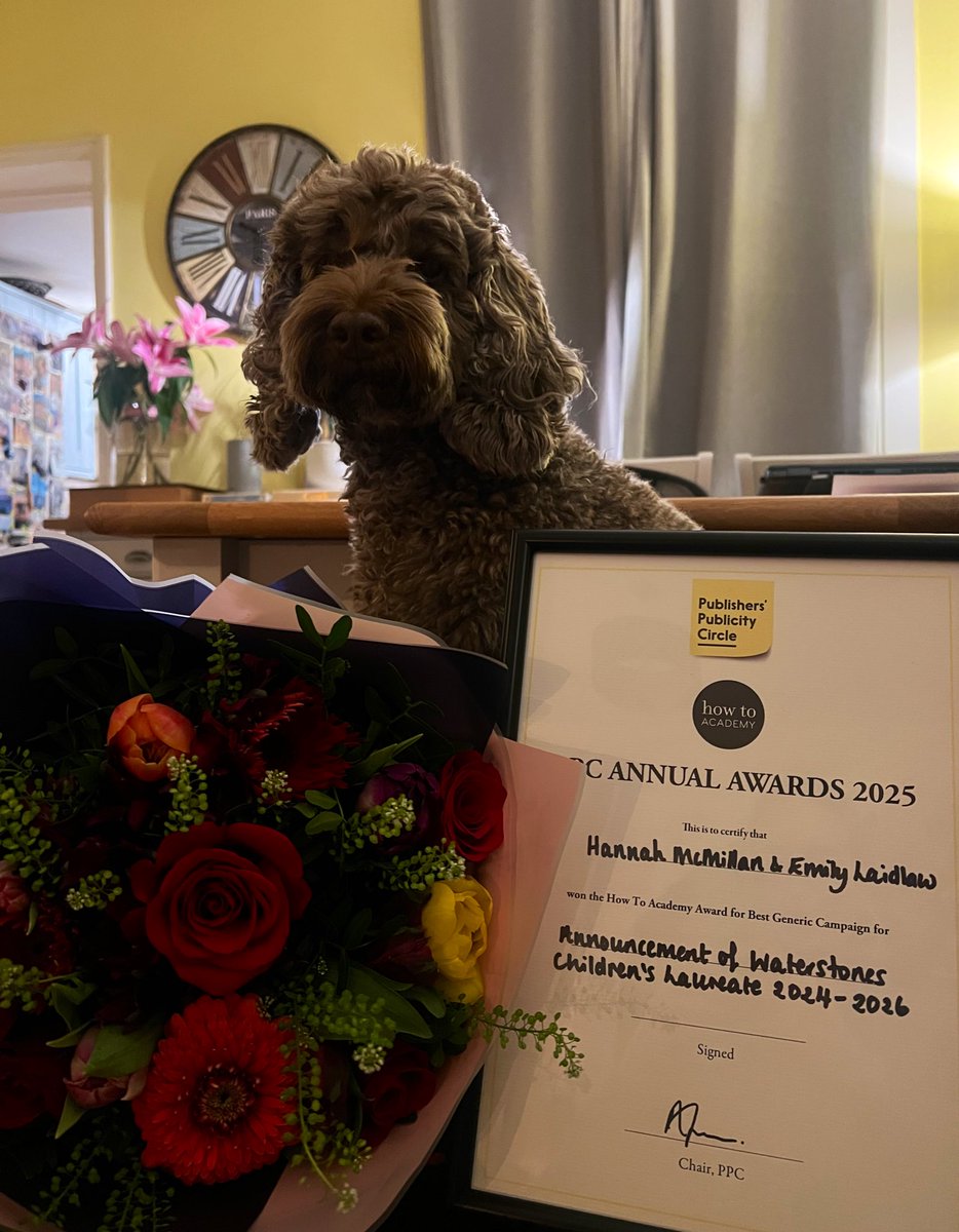 Hannah McMillan (@hanmcmillan) on Twitter photo Pretty brilliant start to the week..! Very happy that <a href="/emily_laidlaw/">Emily Laidlaw</a> & I won a <a href="/publicitycircle/">Publicity Circle</a> award for our <a href="/midascampaigns/">Midas</a> work with <a href="/Booktrust/">BookTrust</a> announcing <a href="/frankcottrell_b/">Frank Cottrell-Boyce</a> as the new <a href="/Waterstones/">Waterstones</a> <a href="/UKLaureate/">Children's Laureate</a> #PPCAwards25 📚🎉 Pretty brilliant start to the week..! Very happy that <a href="/emily_laidlaw/">Emily Laidlaw</a> & I won a <a href="/publicitycircle/">Publicity Circle</a> award for our <a href="/midascampaigns/">Midas</a> work with <a href="/Booktrust/">BookTrust</a> announcing <a href="/frankcottrell_b/">Frank Cottrell-Boyce</a> as the new <a href="/Waterstones/">Waterstones</a> <a href="/UKLaureate/">Children's Laureate</a> #PPCAwards25 📚🎉