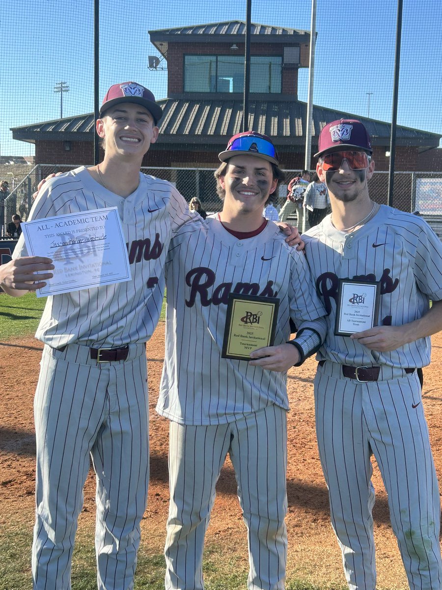 RBI Tournament (@redbankinv) on Twitter photo Your RBI Tournament Champions -<a href="/WestsideBSB/">⚾️ Westside Rams Baseball ⚾️</a>!
Tough team, competed hard all weekend!
All Academic - Jackson Barbee
All Tournament - Jace Haynes
Tournament MVP - Jacob Holmes
Great job this weekend guys! Your RBI Tournament Champions -<a href="/WestsideBSB/">⚾️ Westside Rams Baseball ⚾️</a>!
Tough team, competed hard all weekend!
All Academic - Jackson Barbee
All Tournament - Jace Haynes
Tournament MVP - Jacob Holmes
Great job this weekend guys!