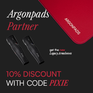 PIXIE X ARGONPADS  

From now on, I'm excited to announce my partnership with <a href="/argonpads/">argonpads</a>! 

They offer high-quality mousepads, trusted by many Fortnite pros.  Use Code "pixie" to save 10% on your next order :)

argonpads.com/?ref=pixie