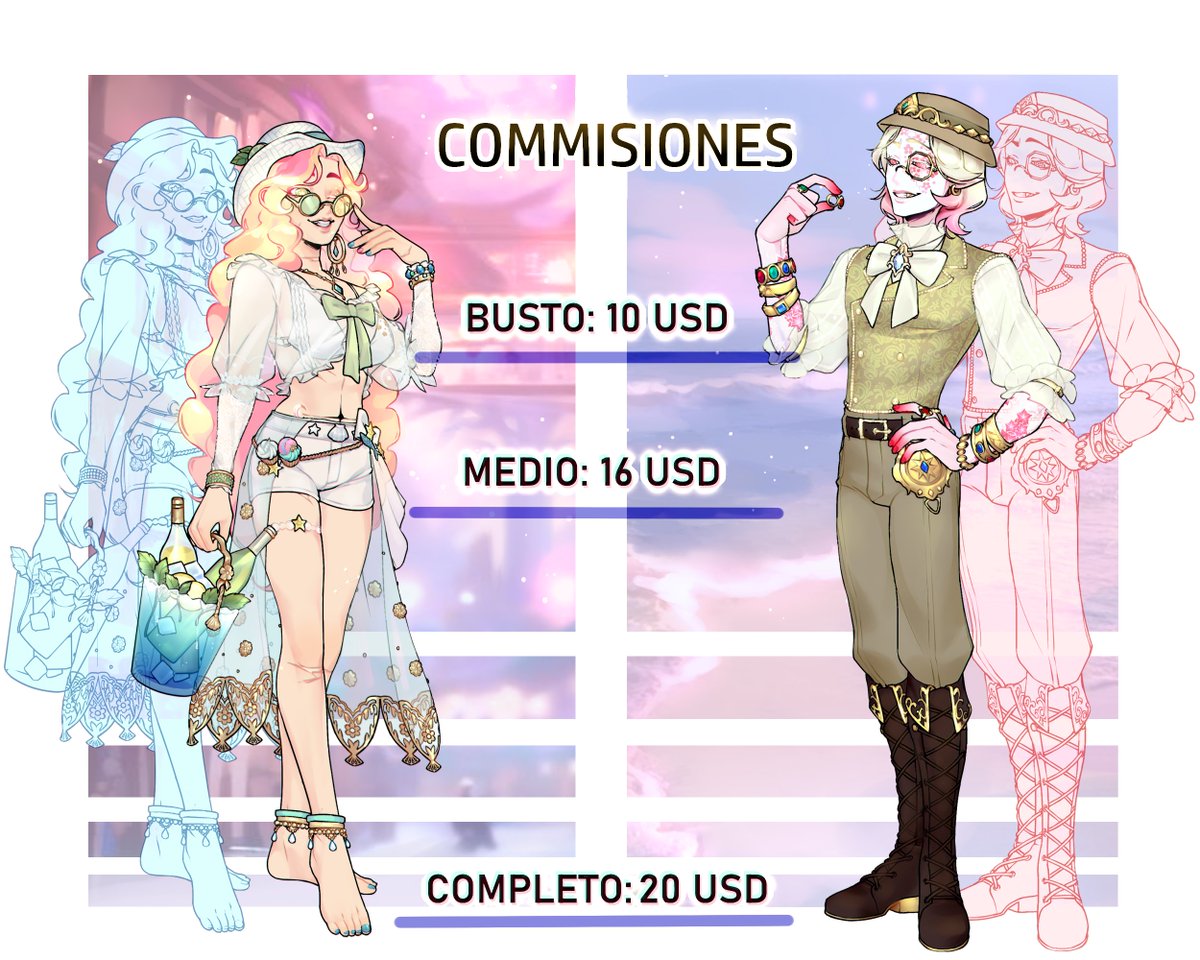 Renace_Pan's tweet image. Please if you can't commission me something it would help me a lot if you could share this post.
I work with 100% payment
Of course with the descriptions.
I still haven't gathered the money to fix the roof that broke when a tree fell.
#commissions #commissionsopen #commissionart