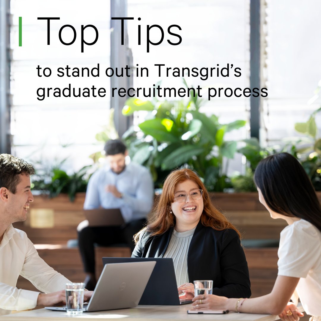 Interested in Transgrid's 2026 Graduate Program? 👀 We're sharing a few tips and tricks to help you shine and navigate the graduate recruitment process with confidence.
✍️Read all the tips: brnw.ch/21wR59r
👉Apply now: brnw.ch/21wR59s