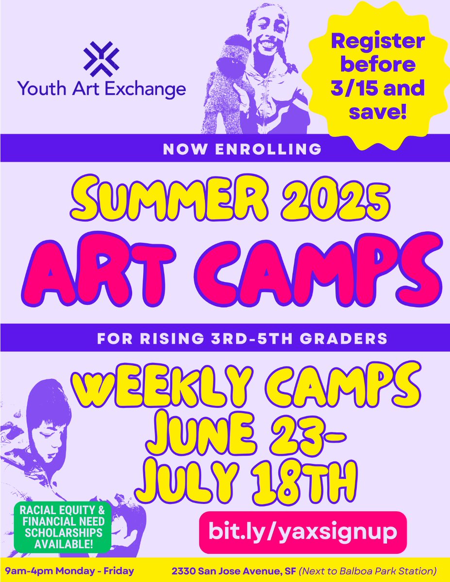 📣 Early Bird Save Now on Elementary Summer Art Camps - mailchi.mp/youthartexchan…