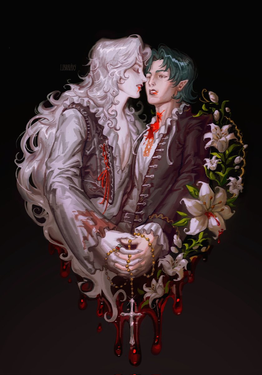 libralaxy's tweet image. bloody kisses 
#alyudmil #Castlevania