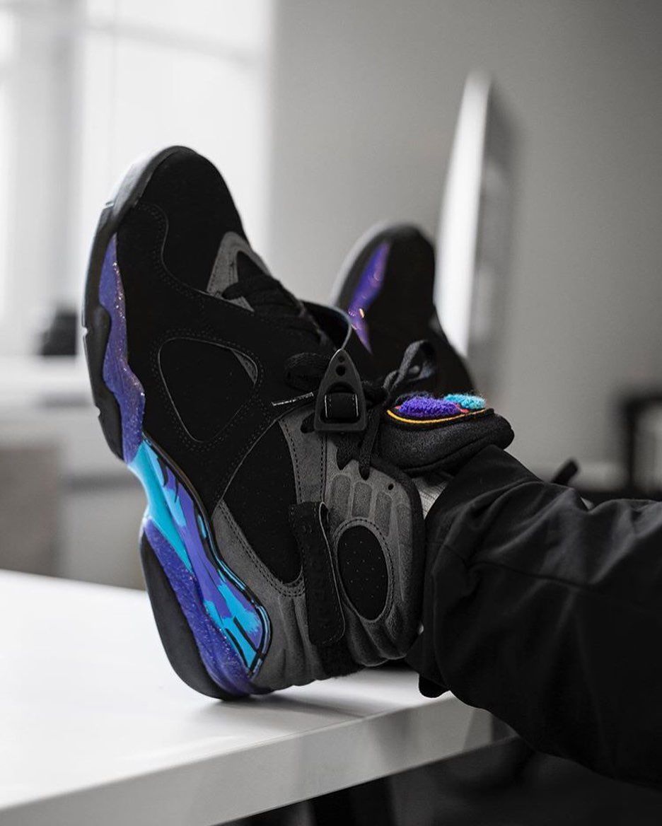 JustFreshKicks's tweet photo. The Air Jordan 8 Retro “Aqua” Returns Summer 2025 ☔ https://t.co/h4yAr5tEl7 https://t.co/DcsNWJ6aqn