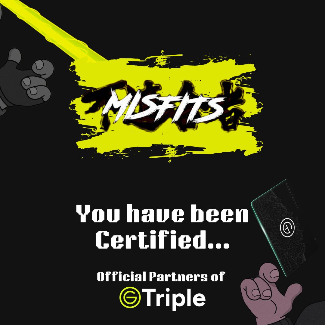 OGTriple Official (@ogtriplemedia) on Twitter photo We kick off a new week with the next project to join the OGT Partner Program...
<a href="/theMisfitsNFT/">The Misfits</a>
We are not stopping! 🫡👀 We kick off a new week with the next project to join the OGT Partner Program...
<a href="/theMisfitsNFT/">The Misfits</a>
We are not stopping! 🫡👀